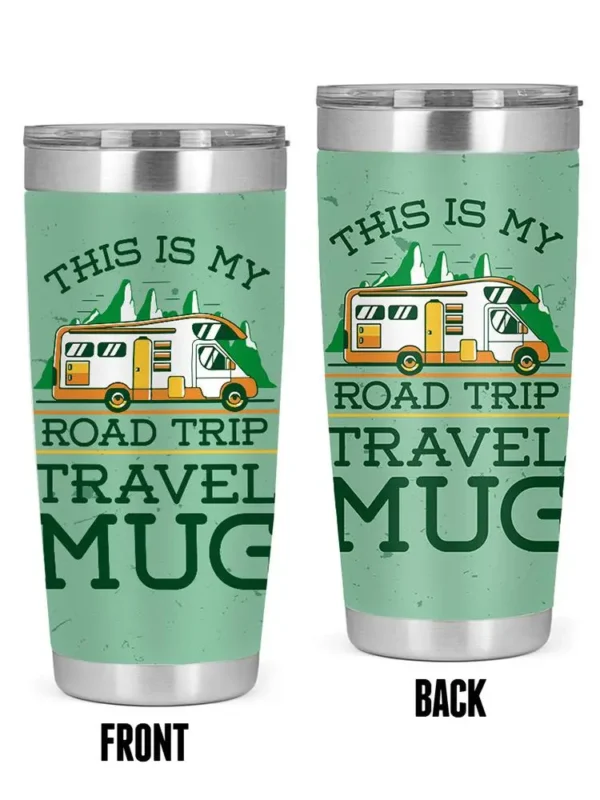 Road Trip Tumbler: Durable Travel Mug for Hot and Cold Drinks on the Go