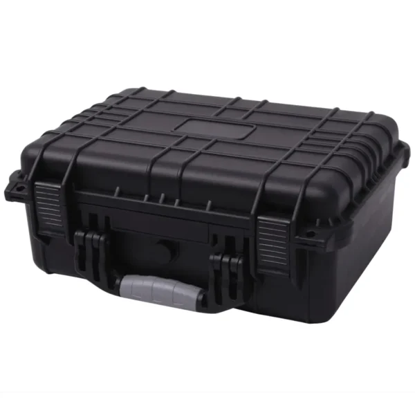 vidaXL Protective Equipment Case 16"x13"x6.9" Black: Durable Storage Solution for Gear