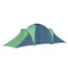 vidaXL 6-Person Camping Tent - Blue & Green, Spacious & Weather-Resistant Outdoor Tent - Image 3