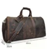 Handcrafted Leather Duffle Bag - The Bjarke Weekender: Premium Travel Companion - Image 4