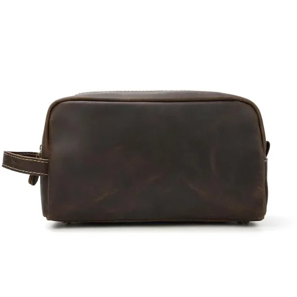 Genuine Leather Toiletry Bag - The Wanderer: Stylish and Durable Travel Organizer