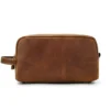 Genuine Leather Toiletry Bag - The Wanderer: Stylish and Durable Travel Organizer - Image 3