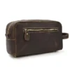 Genuine Leather Toiletry Bag - The Wanderer: Stylish and Durable Travel Organizer - Image 12