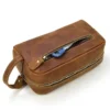 Genuine Leather Toiletry Bag - The Wanderer: Stylish and Durable Travel Organizer - Image 13