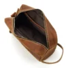 Genuine Leather Toiletry Bag - The Wanderer: Stylish and Durable Travel Organizer - Image 19