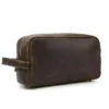 Genuine Leather Toiletry Bag - The Wanderer: Stylish and Durable Travel Organizer - Image 20