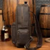 Vintage Leather Backpack - The Langley: Classic and Durable Travel Companion - Image 2