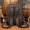 Vintage Leather Backpack - The Langley: Classic and Durable Travel Companion - Image 5