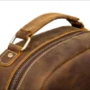 Vintage Leather Backpack - The Langley: Classic and Durable Travel Companion - Image 11