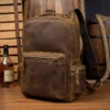 Vintage Leather Backpack - The Langley: Classic and Durable Travel Companion - Image 15