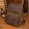 Vintage Leather Backpack - The Langley: Classic and Durable Travel Companion - Image 18