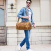 Handmade Leather Duffle Bag - The Bard Weekender: Premium Travel Companion - Image 7