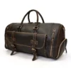 Handmade Leather Duffle Bag - The Bard Weekender: Premium Travel Companion - Image 12