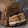 Handmade Leather Duffle Bag - The Bard Weekender: Premium Travel Companion - Image 14