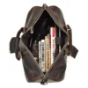 Small Leather Duffle Bag - The Brandt Weekender: Stylish and Compact Travel Companion - Image 4