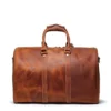 Small Leather Duffle Bag - The Brandt Weekender: Stylish and Compact Travel Companion - Image 8