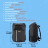 VEVOR 28-Can Leakproof Cooler Backpack Waterproof Insulated Bag with Shoulder Padding for Hiking & Camping - Image 6