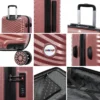 Biggdesign Moods Up 3-Piece Hard Luggage Set with Spinner Wheels - Rosegold Travel Suitcases - Image 7