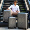 Biggdesign Ocean 3-Piece Hardshell Spinner Luggage Set - Gray Travel Suitcases - Image 5