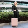 Biggdesign Moods Up 20" Pink Luggage with Cup Holder and USB Port - Stylish and Functional Carry-On - Image 3