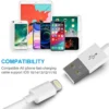 3-Pack USB Charger Data Cables for iPhone: Fast Charging & Sync Cords - Image 5