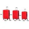 Biggdesign Cats Red Hardshell Spinner Luggage Set - 3 Piece Travel Suitcase Collection - Image 13