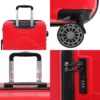 Biggdesign Cats Red Hardshell Spinner Luggage Set - 3 Piece Travel Suitcase Collection - Image 15