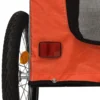 vidaXL Pet Bike Trailer - Orange & Gray, Durable Oxford Fabric and Iron Frame for Safe and Comfortable Rides - Image 11