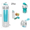 Fruit Cola Dome Infuser Water Bottle: Refreshing Infusion Bottle for Healthy Hydration - Image 3