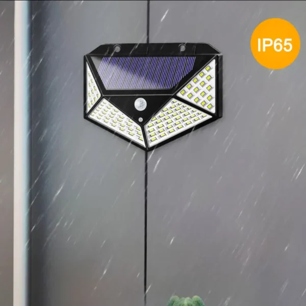 Outdoor Solar 100 LED Motion Sensor Light: Bright & Efficient Solar-Powered Security Lighting