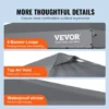 VEVOR 10x10 ft Pop Up Canopy Tent: Waterproof & Sun Shelter with Portable Roller Bag & Sandbags - Image 6