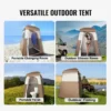 VEVOR Camping Shower Tent - Oversize Portable Privacy Shelter with Detachable Top & Pockets - Image 5