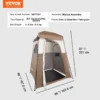 VEVOR Camping Shower Tent - Oversize Portable Privacy Shelter with Detachable Top & Pockets - Image 6