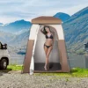 VEVOR Camping Shower Tent - Oversize Portable Privacy Shelter with Detachable Top & Pockets - Image 7