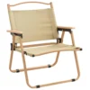 Camping Chairs 2-Piece Set Beige Oxford Fabric 21.3"x16.9"x23.2" - Comfortable Outdoor Seating - Image 2