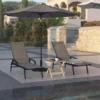 Modern Outdoor Chaise Lounge Chair with Arms: Stylish and Comfortable Seating for Patio & Garden - Image 4