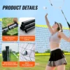 VEVOR Badminton Net Set: Portable Outdoor Net with Poles, Rackets, Shuttlecocks & Carrying Bag Perfect for Backyard & Beach - Image 3