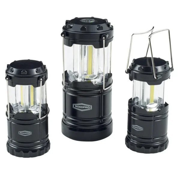 3PCS COB Camping Lantern Set - High-Intensity LED Lights for Outdoor Adventures