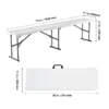 VEVOR 6FT Plastic Folding Bench Portable Outdoor Seating for Picnic, Camping & Garden - Image 8