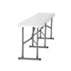 VEVOR 6FT Plastic Folding Bench Portable Outdoor Seating for Picnic, Camping & Garden - Image 9