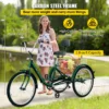 VEVOR Tricycle Adult 24 Wheels Adult Tricycle 7-Speed 3 Wheel Bikes For Adults Three Wheel Bike For Adults Adult Trike Adult Folding Tricycle Foldable Adult Tricycle 3 Wheel Bike Trike For Adults - Image 2