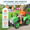 VEVOR Kids Ride on Tractor 12V Electric Toy Tractor with Trailer Remote Control - Image 4