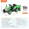 VEVOR Kids Ride on Tractor 12V Electric Toy Tractor with Trailer Remote Control - Image 6