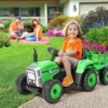VEVOR Kids Ride on Tractor 12V Electric Toy Tractor with Trailer Remote Control - Image 7