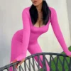 European And American Style Women Yoga Workout Sports Jumpsuit - Image 4