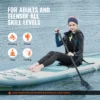 VEVOR Inflatable Stand Up Paddle Board, 10' x 33" x 6" Wide SUP Paddleboard with Removable Kayak Seat, Board Accessories - Image 5