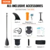 VEVOR Inflatable Stand Up Paddle Board, 10' x 33" x 6" Wide SUP Paddleboard with Removable Kayak Seat, Board Accessories - Image 6