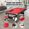VEVOR 7FT Portable Foldable Billiards Table – Space-Saving Pool Table with Balls, Cues & Accessories | Ideal for Family Game Rooms & All Ages - Image 2