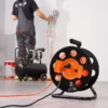 VEVOR Extension Cord Reel, 100FT, with 4 Outlets and Dust Cover, Heavy Duty 14AWG SJTOW Power Cord, Manual Cord Reel with Portable Handle Circuit Breaker, for Toolshed Garage, Tested to UL Standards - Image 27