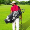 VEVOR Golf Cart Bag with 14 Way Organizer Divider Top, 41 13 Pockets Premium Nylon Cart Bag, Durable Golf Bags with Handles & Dust Cover & Detachable Straps for Men & Women, Black Color-Block - Image 7